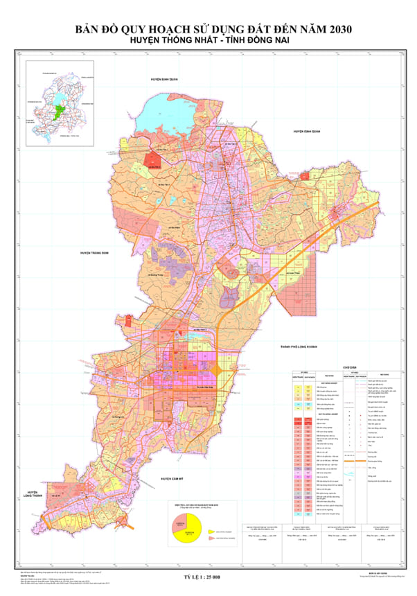 Bản đồ quy hoạch sử dụng đất huyện Thống Nhất đến năm 2030