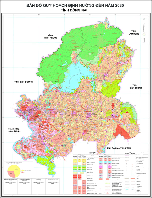 Bản đồ quy hoạch sử dụng đất huyện Vĩnh Cửu đến năm 2030
