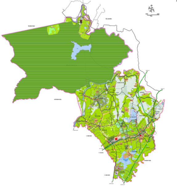 Bản đồ quy hoạch Tân Phú - Đồng Nai đến năm 2030